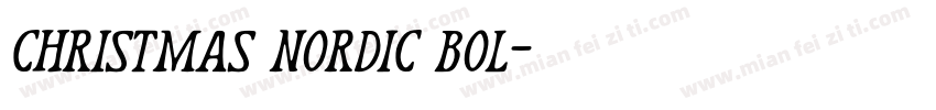 christmas nordic bol字体转换